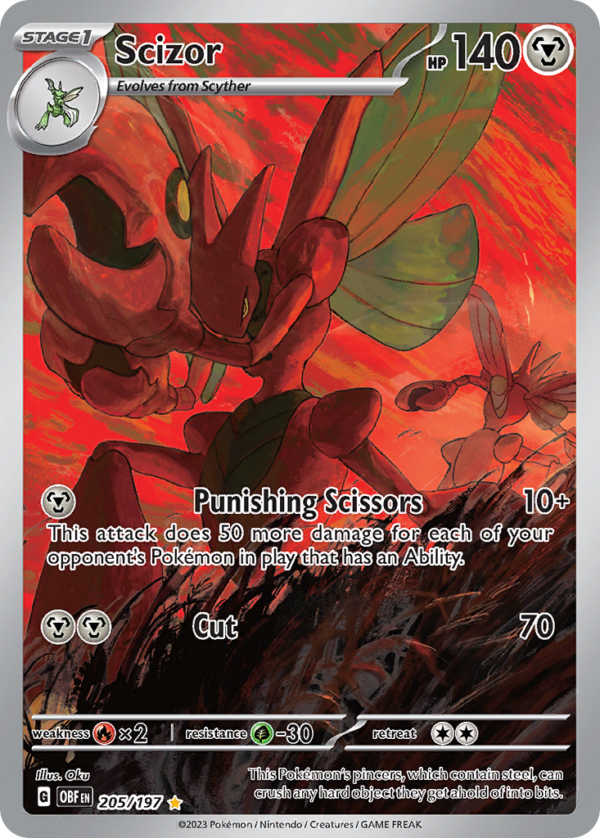 205_hires.png Scizor - 205/197 - Obsidian Flames