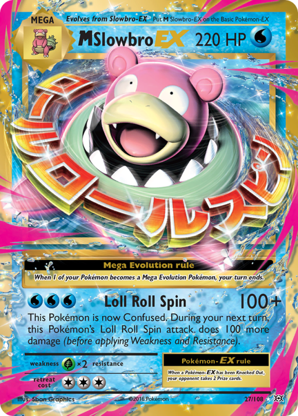M Slowbro EX - 27/108 - Evolutions