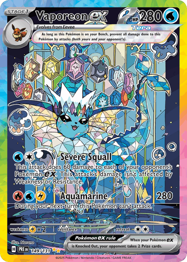 149_hires.png Vaporeon ex - 149/ 131 - Prismatic Evolutions