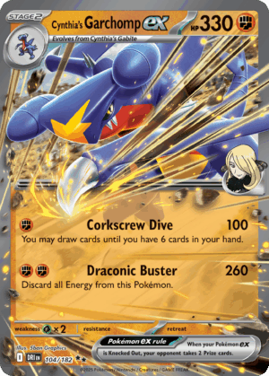 Garchomp ex - 104/182 - Destined Rivals