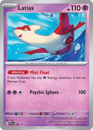 Latias - 139/PROMO - Scarlet & Violet Promos