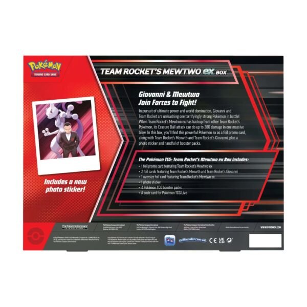 Team Rocket's Mewtwo ex Box (Inglés - Español)
