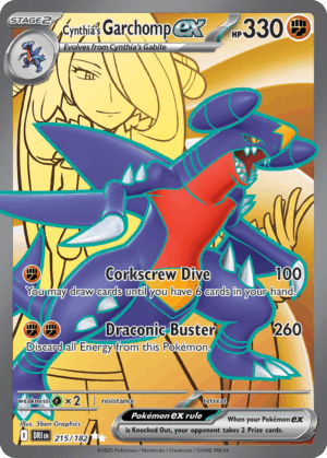 Garchomp ex - 215/182 - Destined Rivals