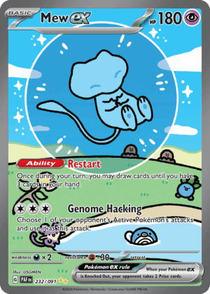 Mew ex - 232/091 - Paldean Fates