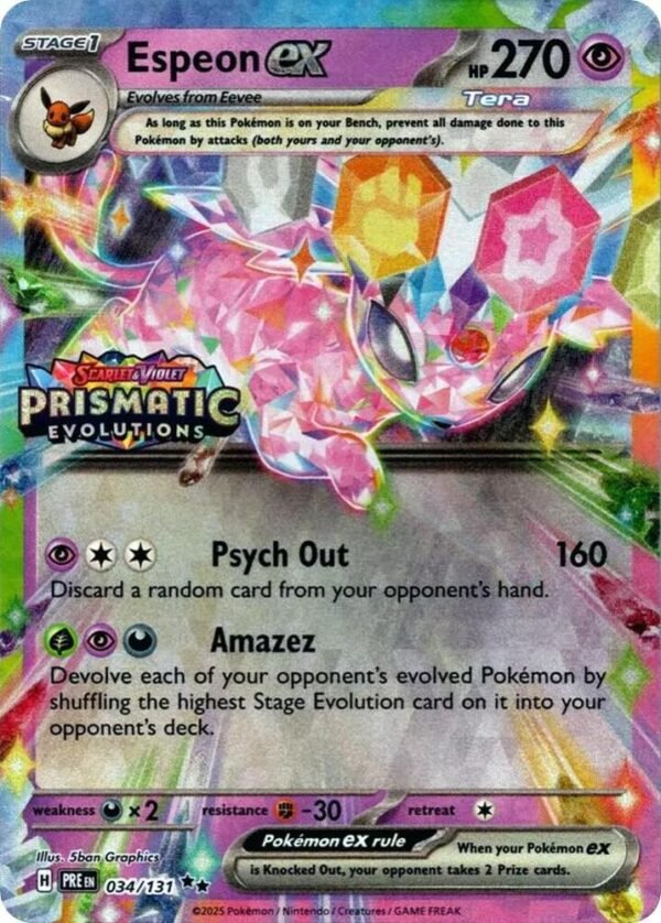618101_in_1000x1000 Espeon ex - 034/131 - Prismatic Evolutions