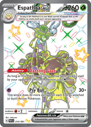 Espathra ex - 214/091 - Paldean Fates