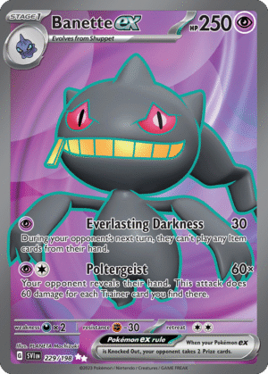 Banette ex - 229/198 - Scarlet & Violet Base