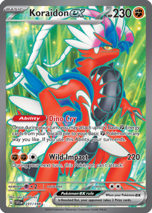 Koraidon ex - 231/198 - Scarlet & Violet Base