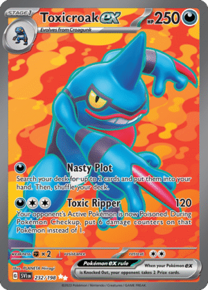 Toxicroak ex - 232/198 - Scarlet & Violet Base