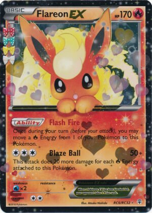 Flareon-EX - RC6/RC32 - Holo Rare ex (Inglés)