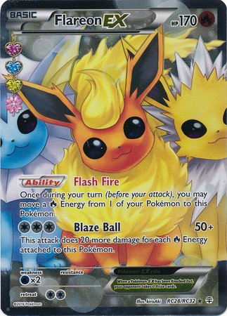 1090317 Flareon-EX - RC28/RC32 - Full Art Ultra Rare (Inglés)