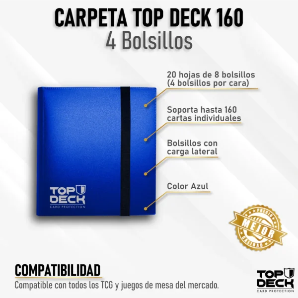 Carpeta Esencial 160 - 4 Bolsillos Top Deck