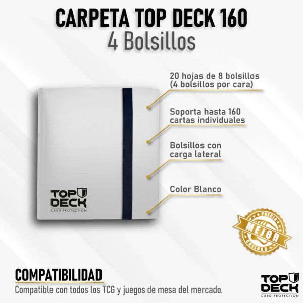 Carpeta Esencial 160 - 4 Bolsillos Top Deck