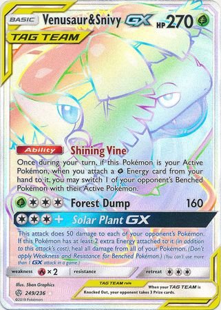 1606012-4 Venusaur & Snivy Tag Team GX - 249/236 - Secret Rare (Inglés)