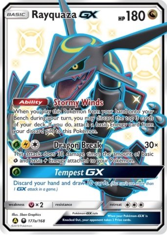 Rayquaza GX - 177a/168 - Alternate Art Promo (Español)