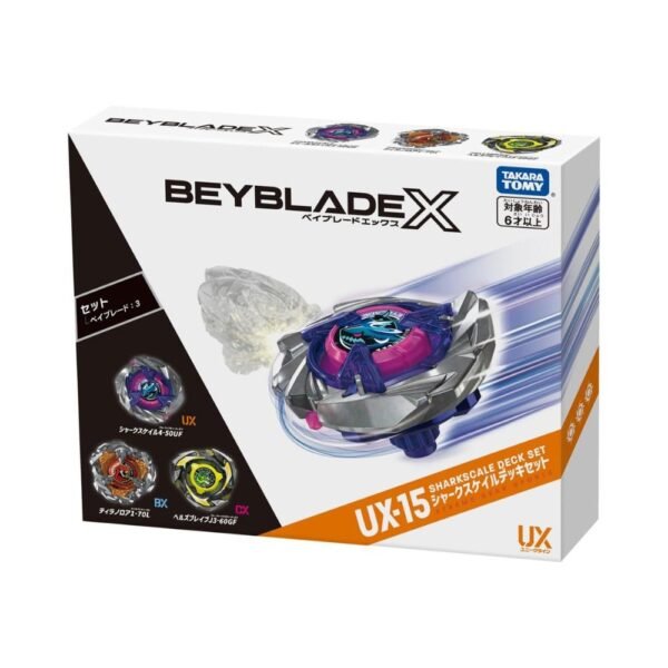 Takara Tomy Beyblade X UX-15 SharkScale Deck Set