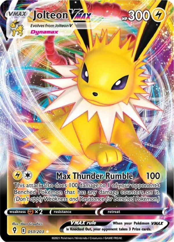 246760_in_1000x1000 Jolteon VMAX - 051/203 - Evolving Skies