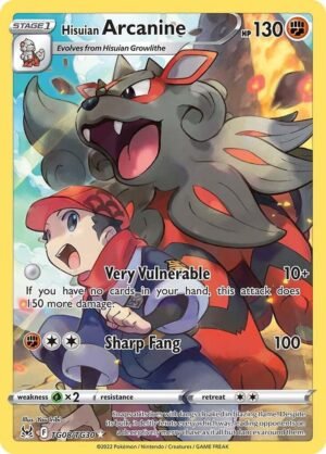 Hisuian Arcanine - TG08/TG30 Lost Origin Trainer Gallery - Lost Origin