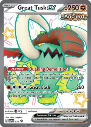 Great Tusk ex - 072/PROMO - Scarlet & Violet Promos