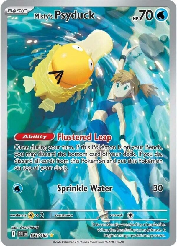 Misty's Psyduck - 193/182 - Illustration Rare (Español)