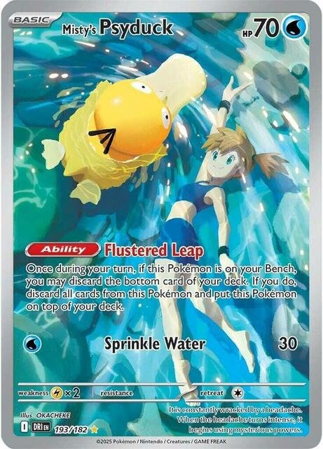 Misty's Psyduck - 193/182 - Illustration Rare (Español)