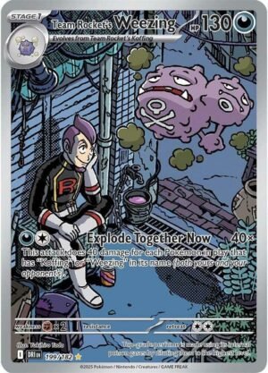 Team Rocket's Weezing - 199/182 - Illustration Rare (Español)