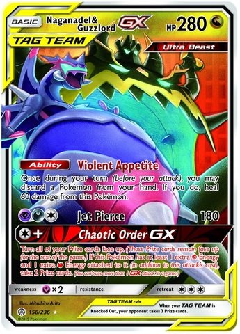 Naganadel & Guzzlord Tag Team GX - 158/236 - Ultra Rare (Inglés)