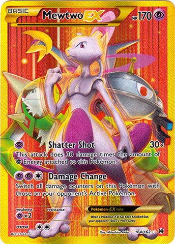 Mewtwo-EX - 164/162 - Secret Rare (Inglés)