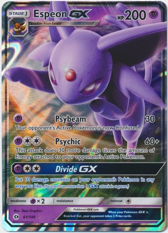 pkm_smb_61 Espeon GX - 61/149 - Ultra Rare (Español)