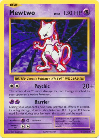 pkm_xyev_051-1 Mewtwo - 51/108 - Rare (Español)
