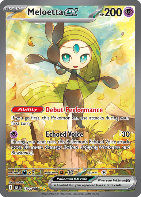 Meloetta ex - 167/086 - Special Illustration Rare (Inglés)