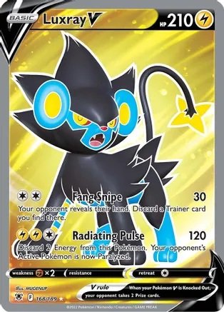 Luxray V - 168/189 - Full Art Ultra Rare (Inglés)
