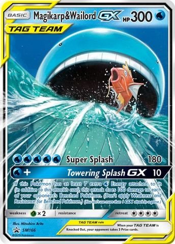 430px-MagikarpWailordGXSMPromo166 Magikarp & Wailord GX - SM166 - SM Black Star Promo (Inglés)