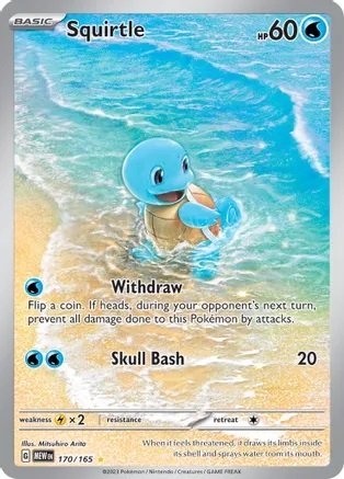 502549 Squirtle - 170/165 - Illustration Rare (Inglés)