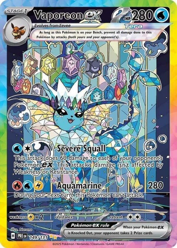 Vaporeon ex - 149/131 - Special Illustration Rare (Español)