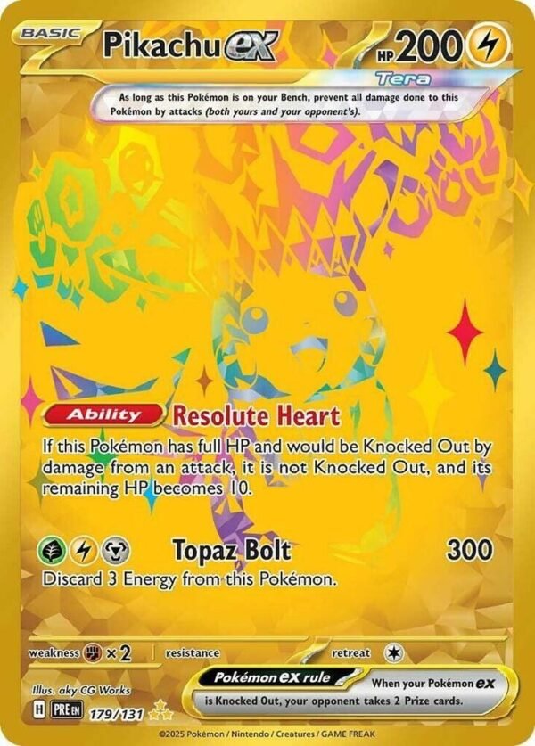 Pikachu ex - 179/131 - Hyper Rare (Español)