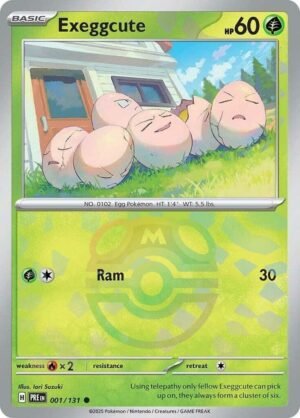 Exeggcute (Master Ball Pattern) - 001/131 - Common - Reverse Holo (Inglés)