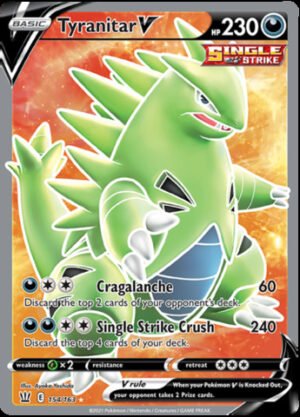 Tyranitar V - 154/163 - Full Art Ultra Rare (Inglés)