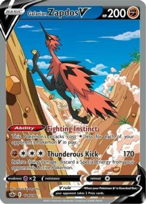 Galarian Zapdos V - 174/198 - Full Art Ultra Rare (Inglés)