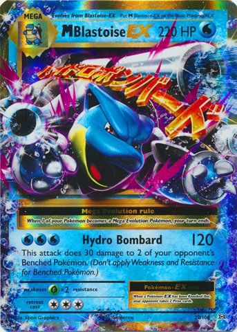 Mega-Blastoise-EX - 22/108 - Holo Rare EX (Inglés)