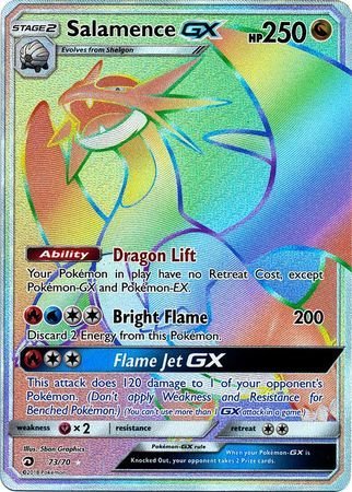 Salamence GX - 73/70 - Secret Rare (Inglés)