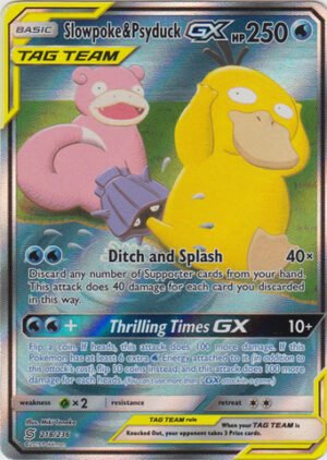 Slowpoke & Psyduck Tag Team GX - 218/236 - Full Art Ultra Rare (Español)